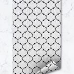 Retro Moroccan Design Wallpaper, Quatrefoil Morocco, Removable