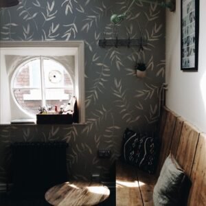 Windy Blue Botanical Removable Wallpaper Self Adhesive