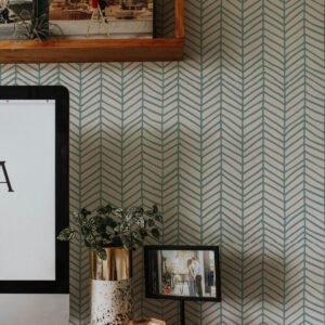 Windy Color Herringbone Removable Wallpaper Geometric Self Adhesive