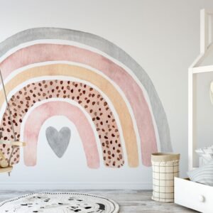 Rainbow wall decal, Nursery wall decal, rainbow wall sticker, large rainbow wall decal,