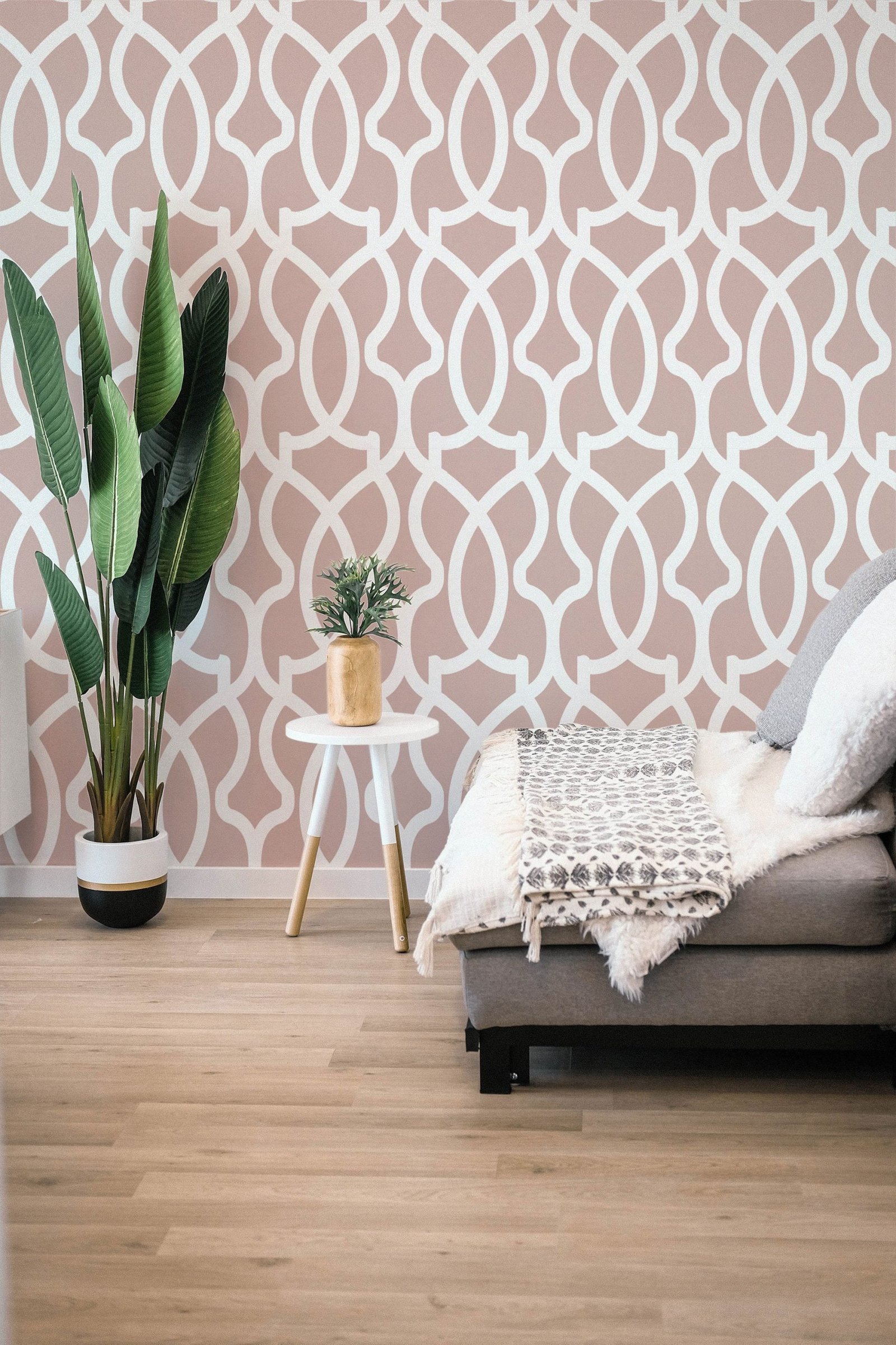 Modern boho wallpaper